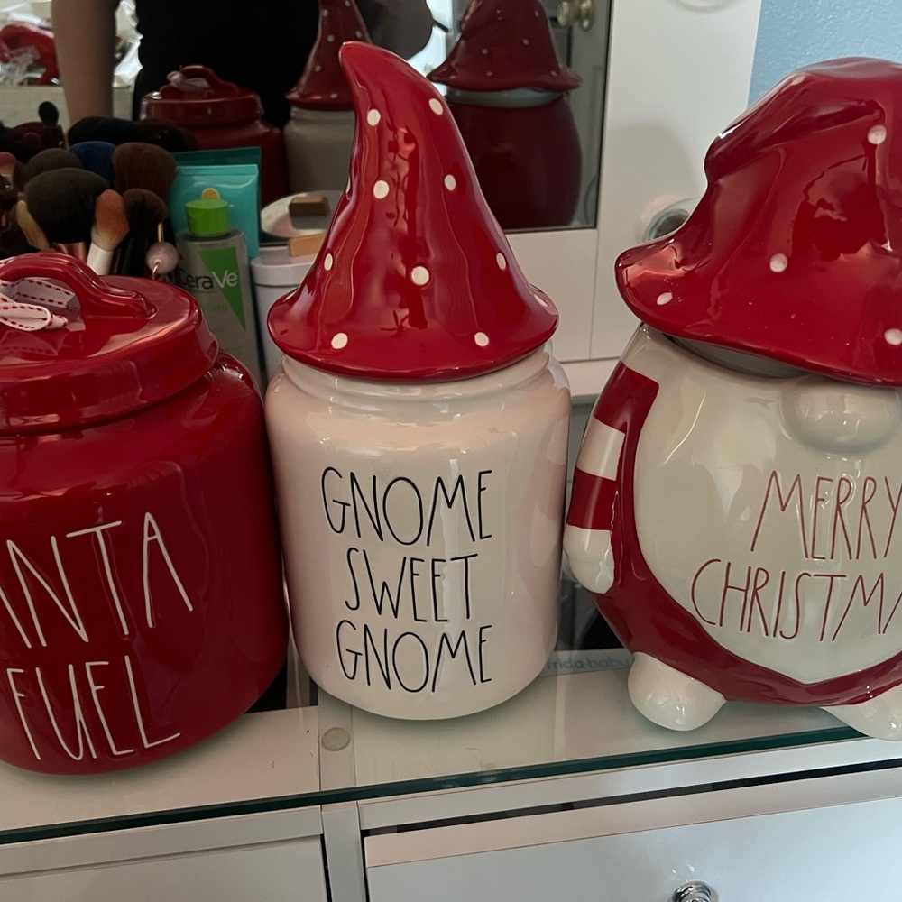 Rae Dunn Red Artisan Collection Canister